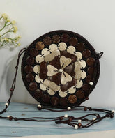 Original Coffee Weaving Messenger Bag